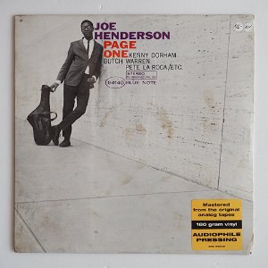 JOE HENDERSON-PAGE ONE/블루노트 180g중량반(미개봉)